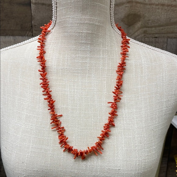 Elegant Faux Coral Necklace