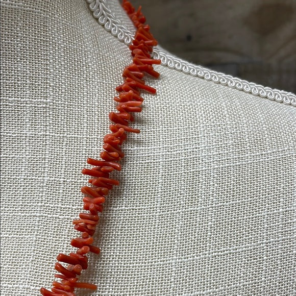 Elegant Faux Coral Necklace