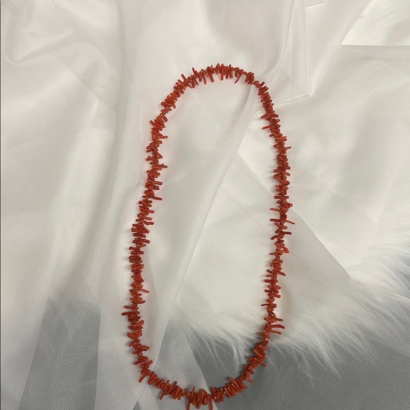 Elegant Faux Coral Necklace