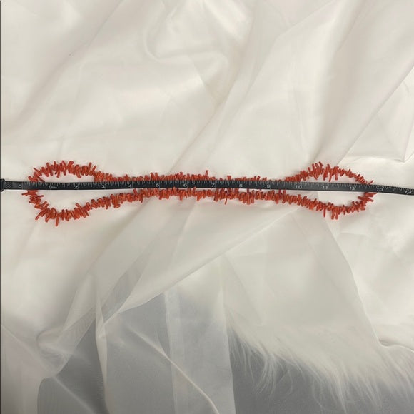 Elegant Faux Coral Necklace