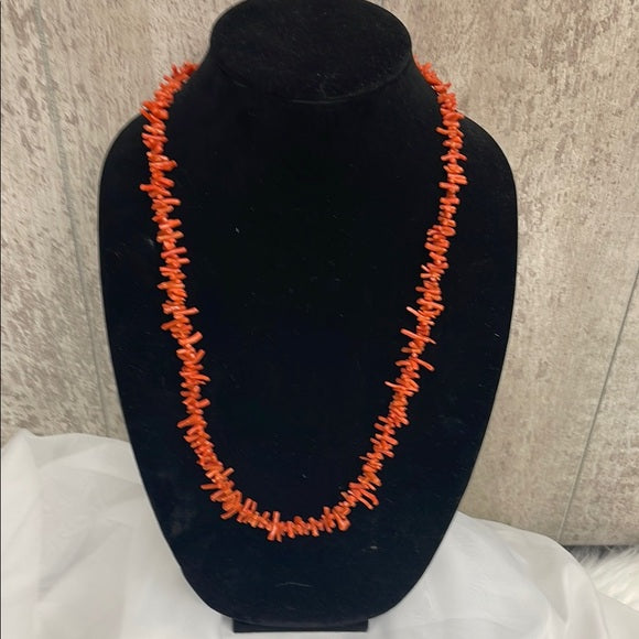 Elegant Faux Coral Necklace