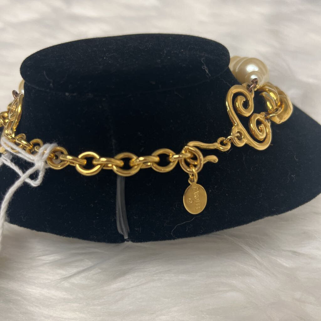 Carolee Gold Chain & Pearl Necklace