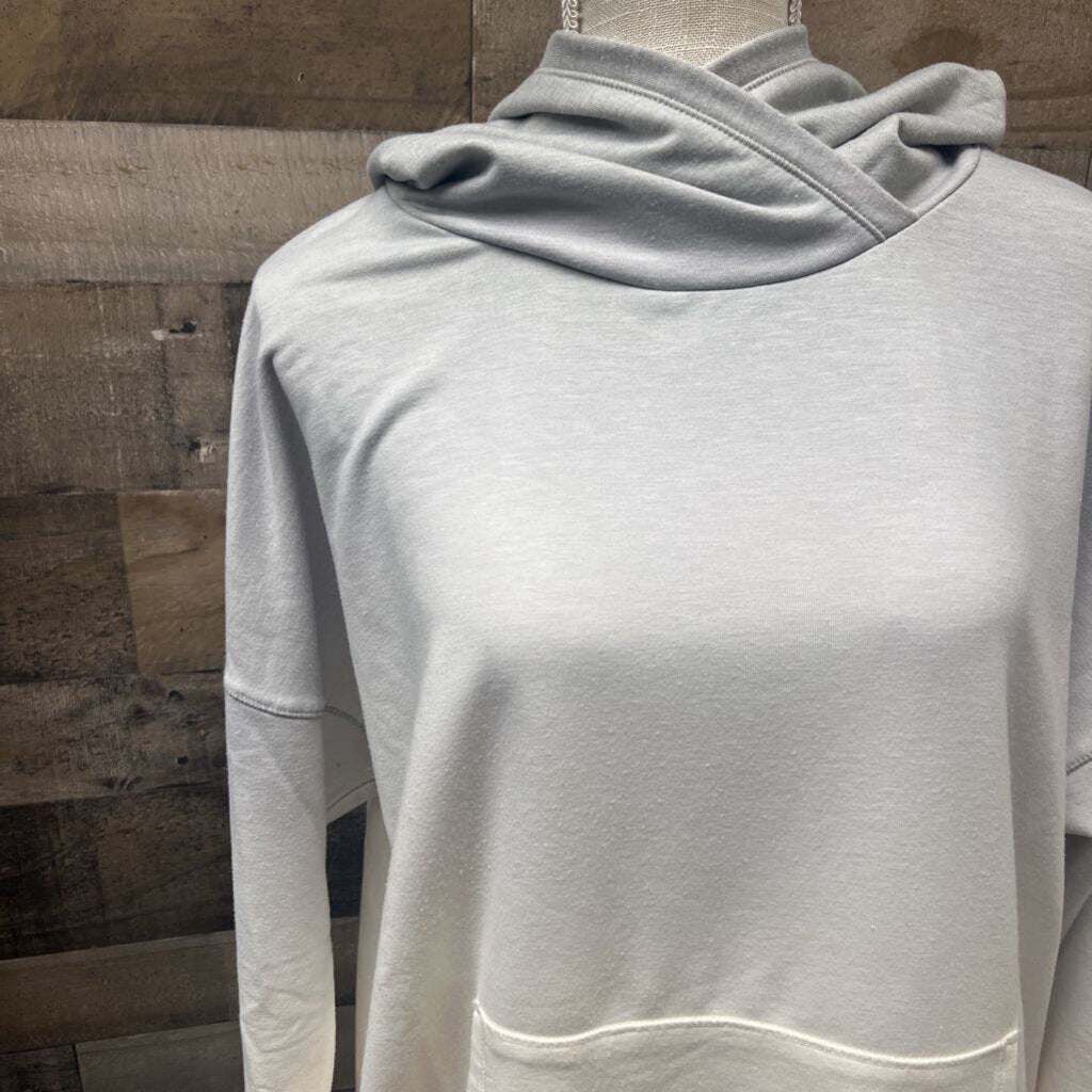 Calia by Carrie Underwood Gray & Cream Dip Dyed Hoodie