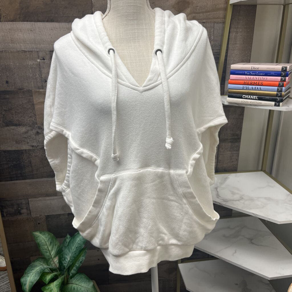 Akemi & Kin Cream Sleevless Cocoon Hoodie