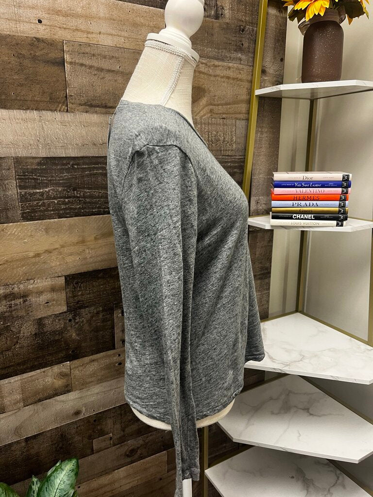 Madewell Heather Gray Long Sleeve T-Shirt
