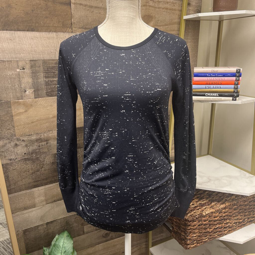 Athleta Long Sleeve Black Running Shirt