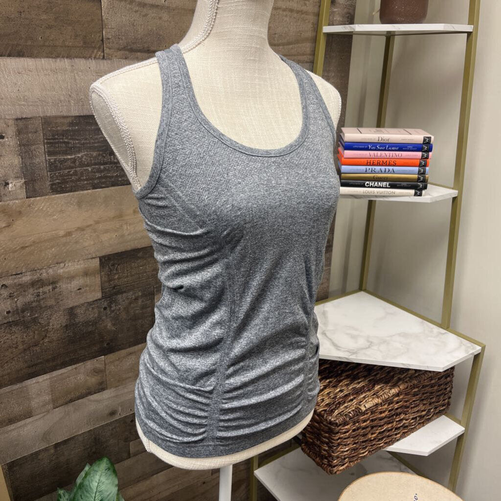 Athleta Racer Back Heather Gray Tank