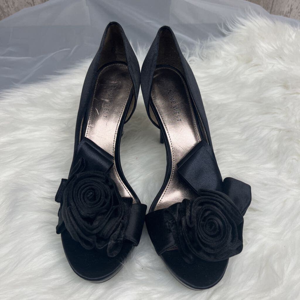 Madden Girl Nude Patten Leather Peep Toe