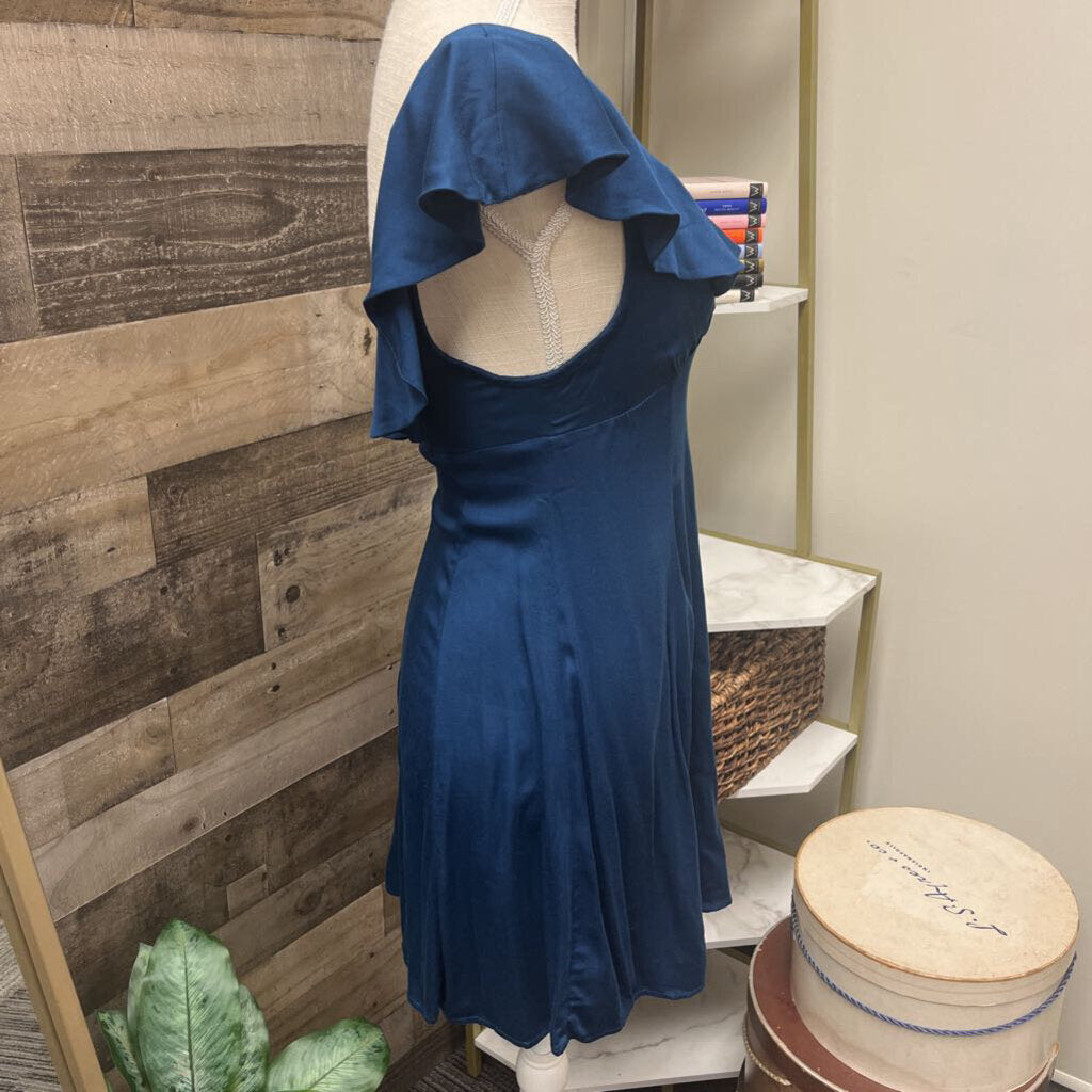 Urban Outfitters Kimchi Blue Navy Sleeveless Ruffle Mini