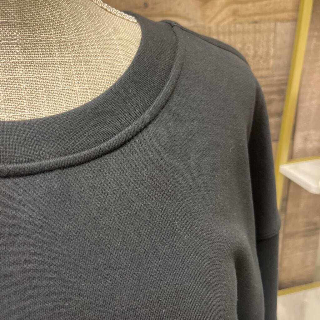 Lululemon Black Oversized Crew Neck Sweatshirt
