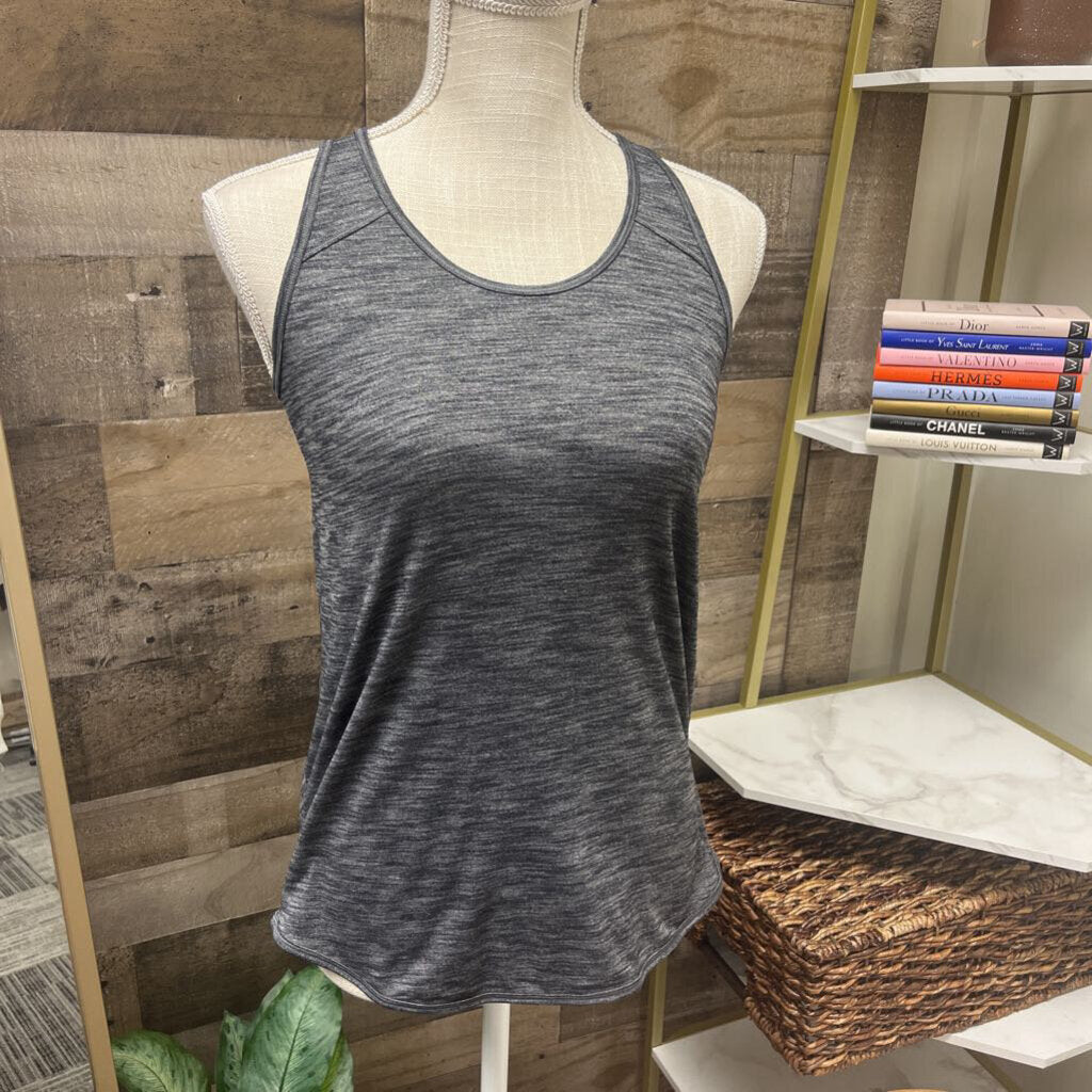 Lululemon Dark Heather Gray Racer Back Tank