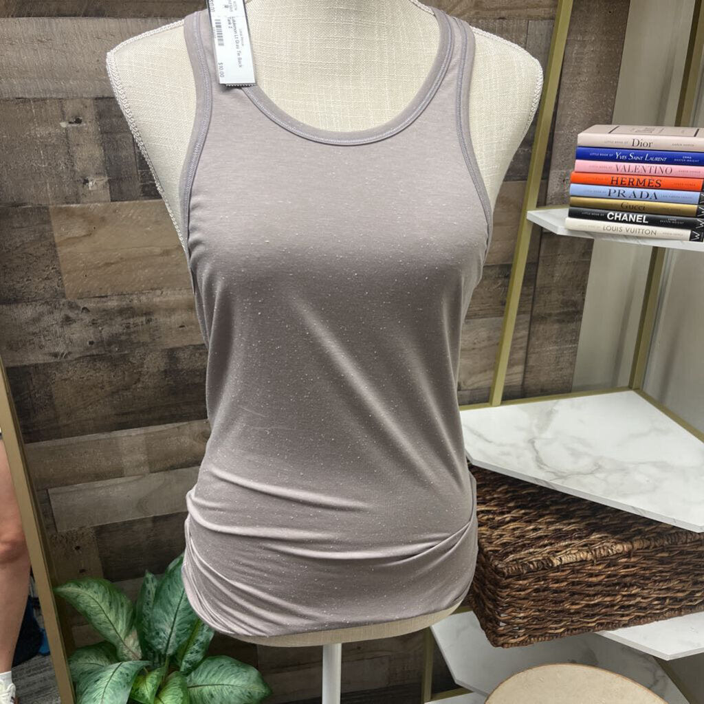 Lululemon Lt Gray Tie Back Tank