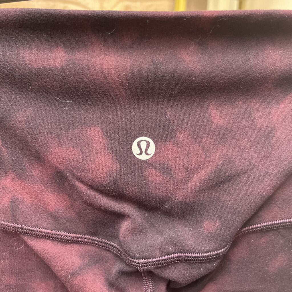 Lululemon Purple & Black Tie Dye Legging