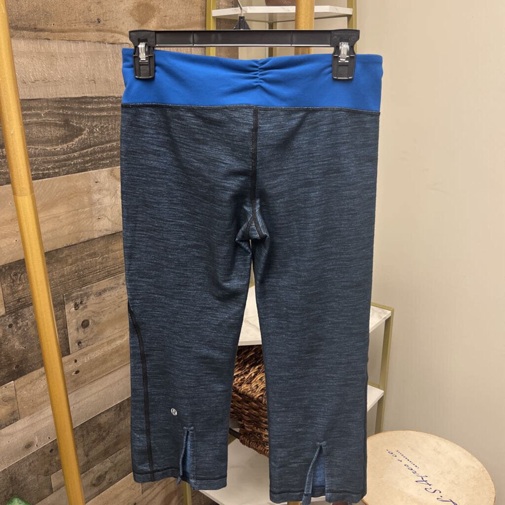 Lululemon Blue & Black Cropped Leggings