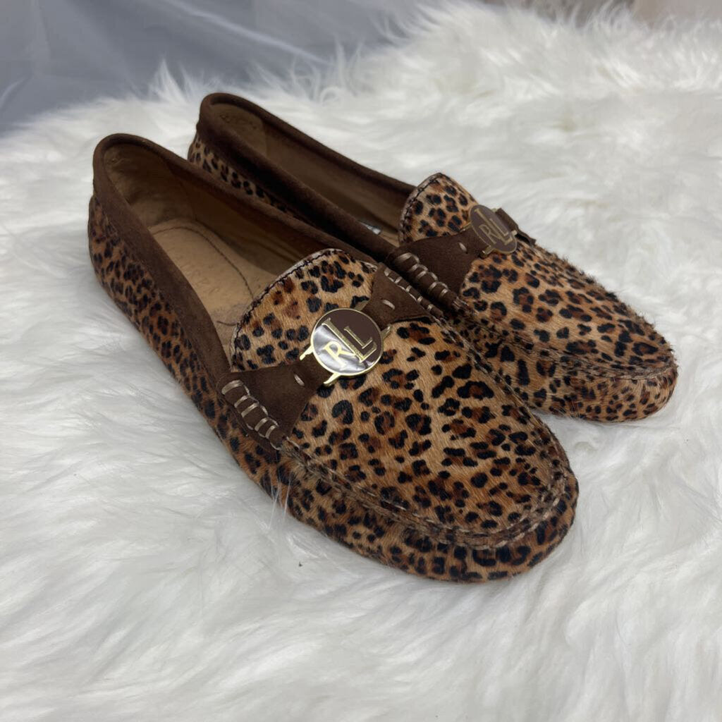 Ralph Lauren Leopard Print Suede Loafers