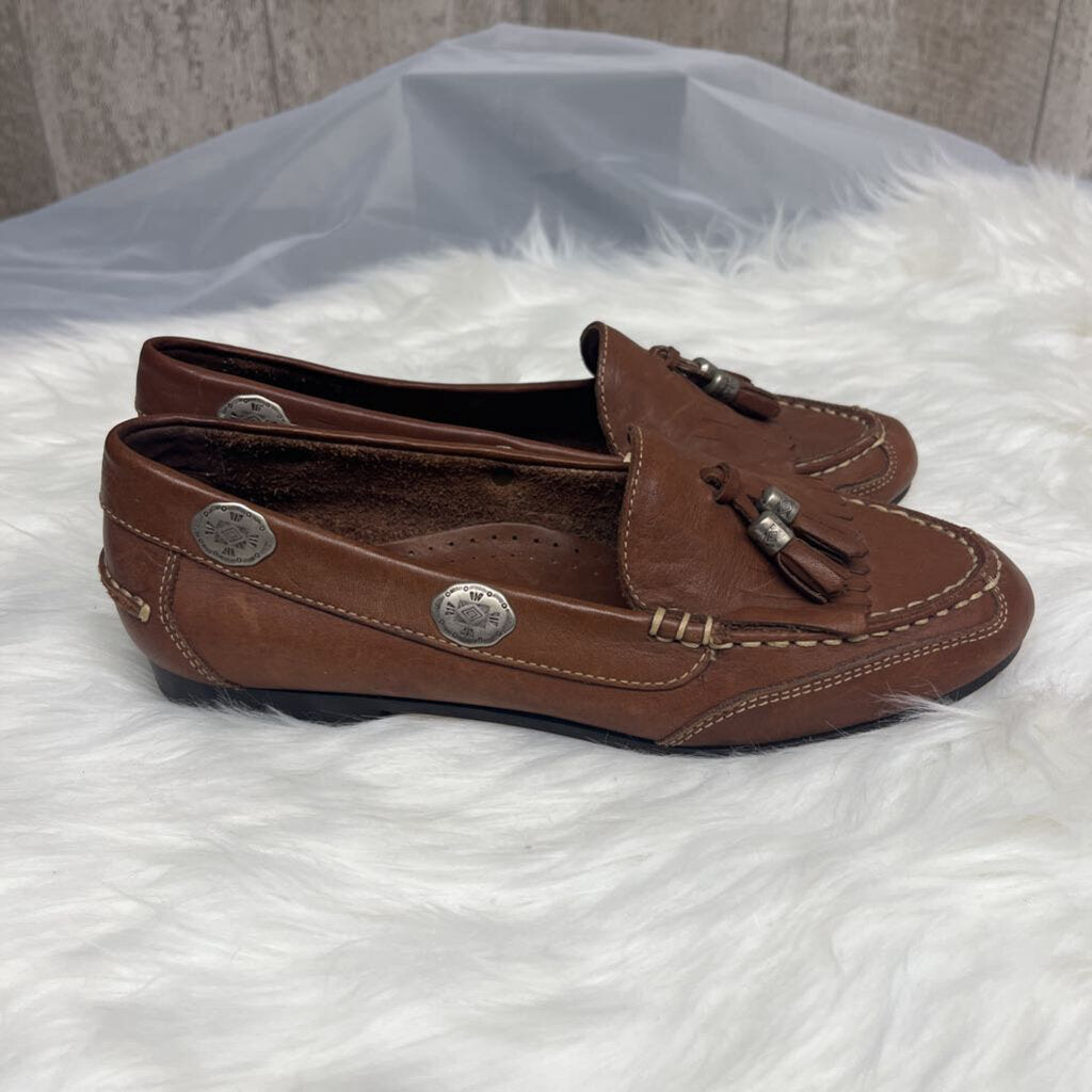 Jones New York Brown Leather Tassel Loafers