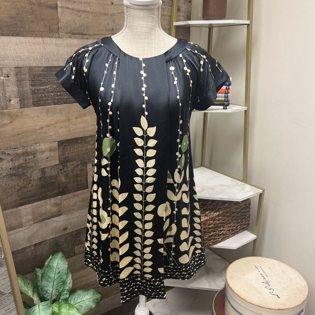 Ted Baker London Black & Cream Silk Dress
