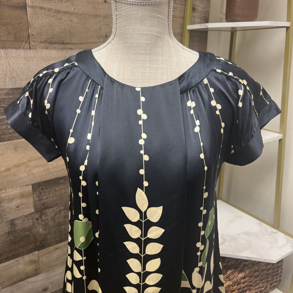 Ted Baker London Black & Cream Silk Dress