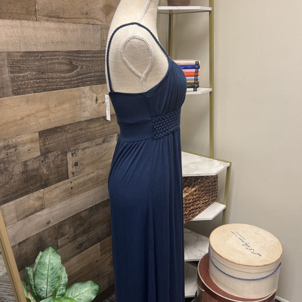 Mai Tai Navy Blue Empire Waist Maxi