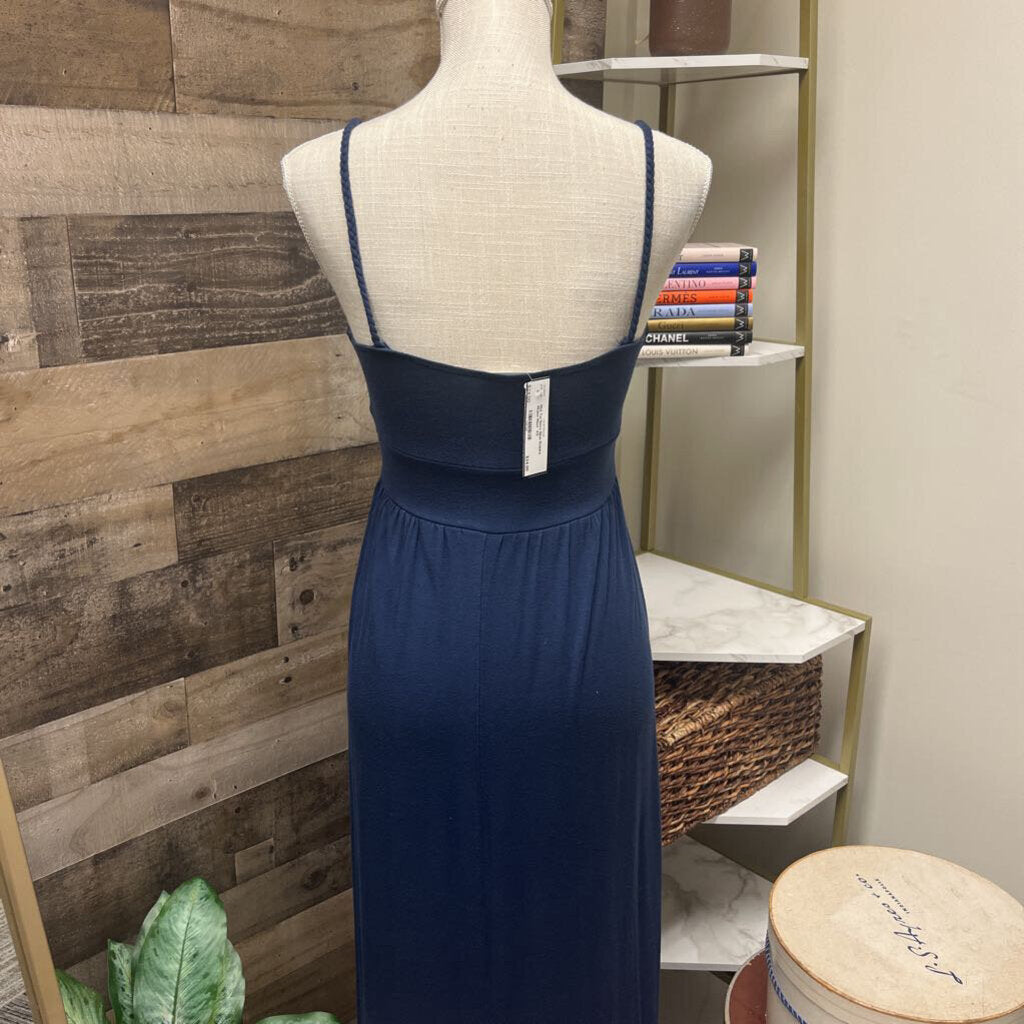 Mai Tai Navy Blue Empire Waist Maxi