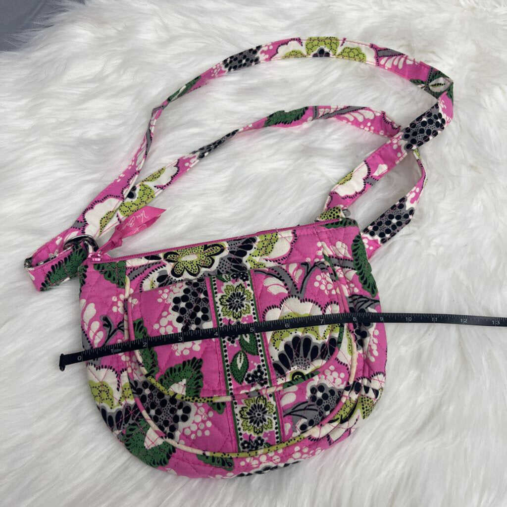 Vera Bradley Small Crossbody Pink & Green