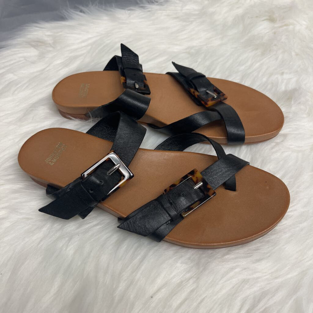 Johnston & Murphy Brown 1 Toe Sandal w/Tortoise