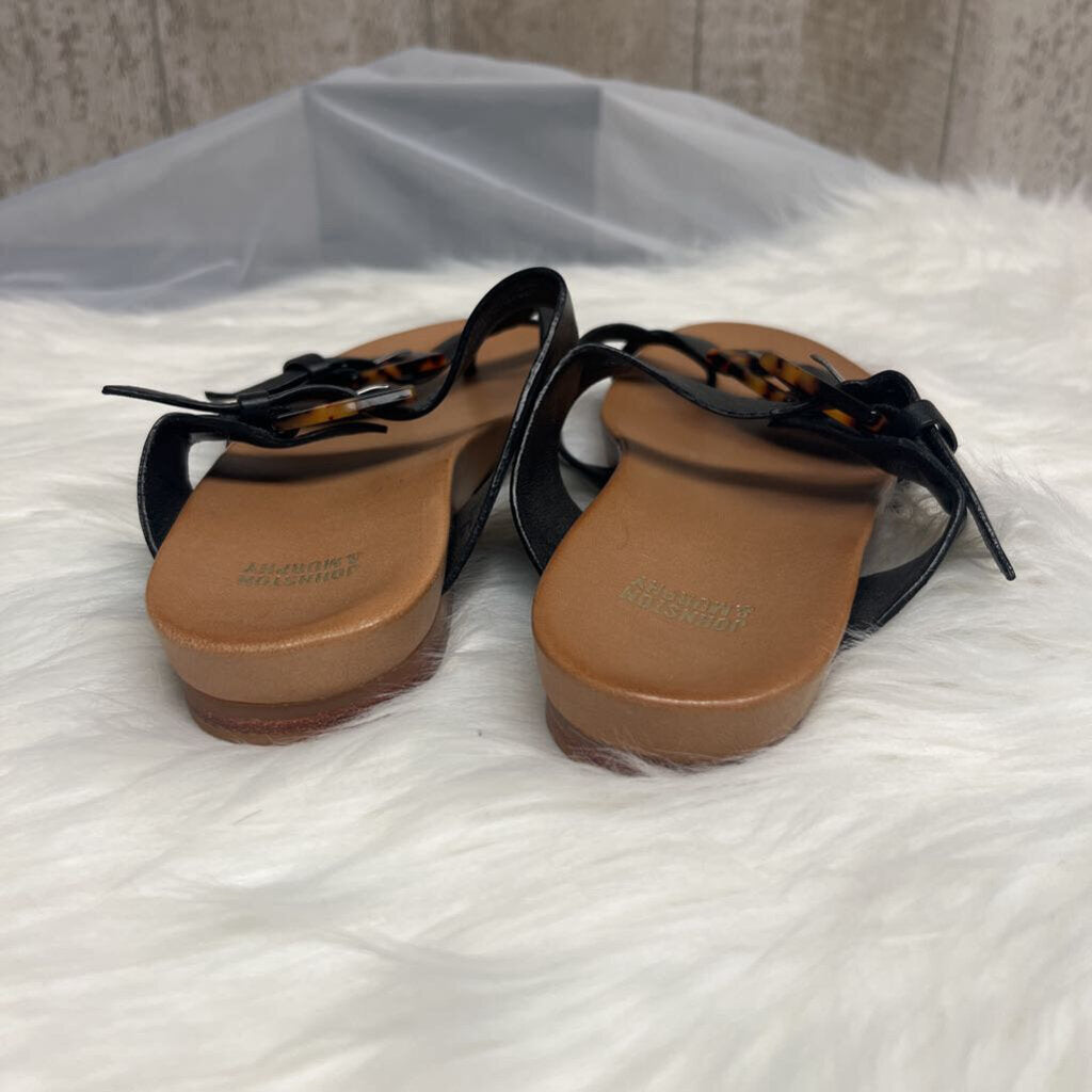 Johnston & Murphy Brown 1 Toe Sandal w/Tortoise