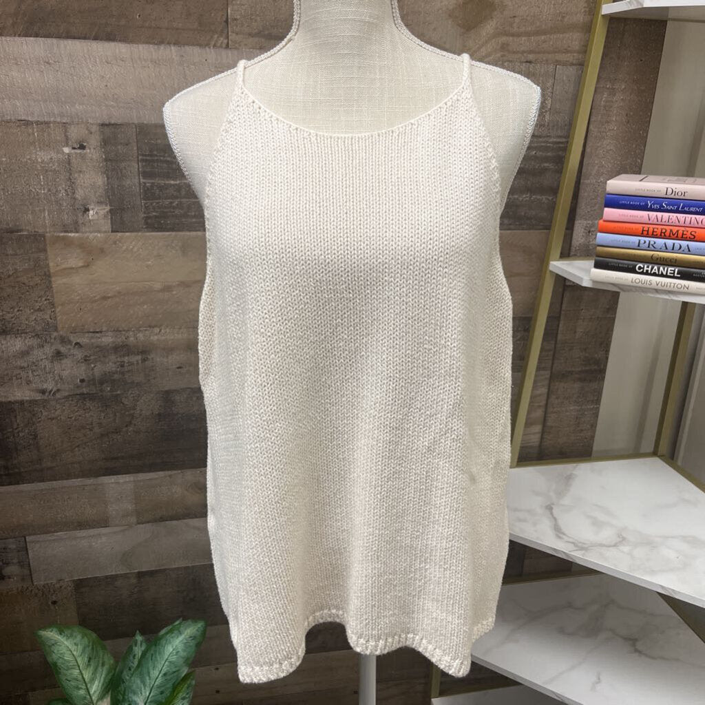Banana Republic Seamless Cream Knit Tank Top
