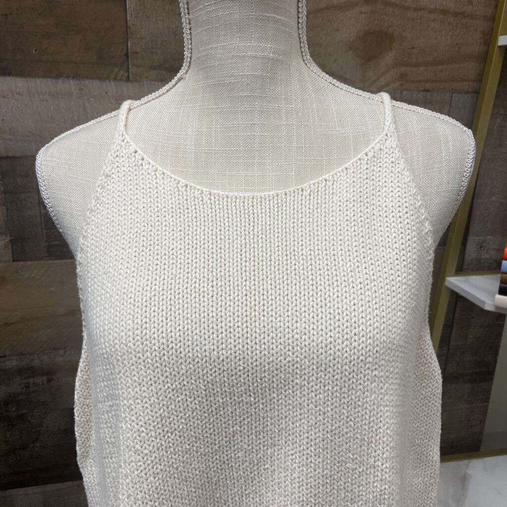 Banana Republic Seamless Cream Knit Tank Top