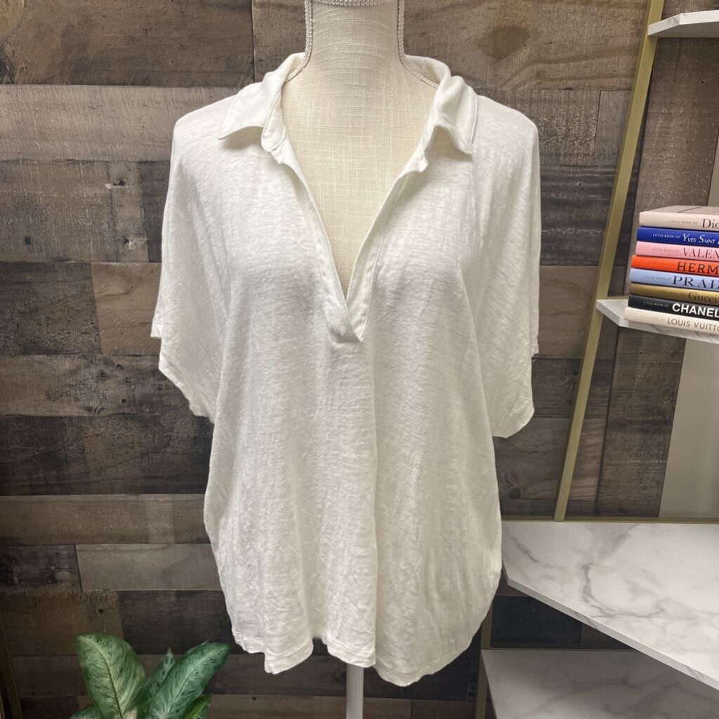 Banana Republic Linen Collared Shirt