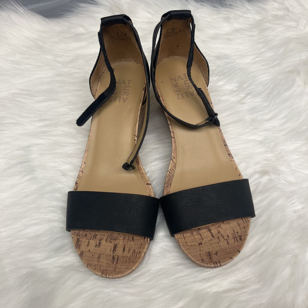 Naturalizer Women's Black Wedge Sandals