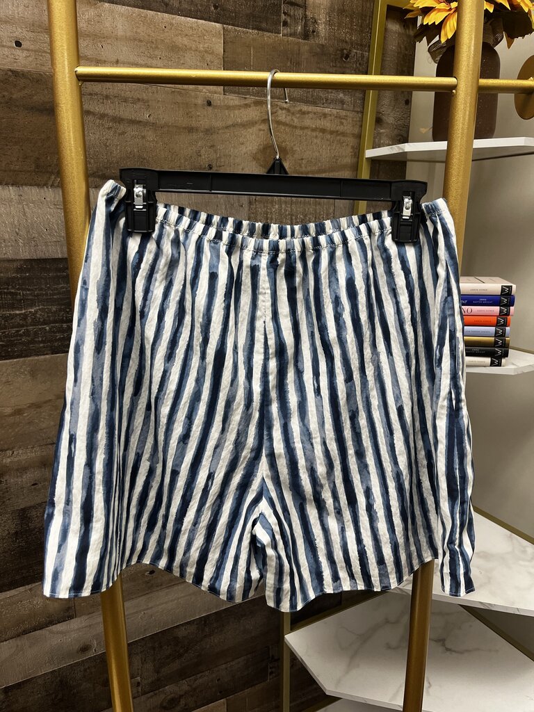 Vince Women's Painterly Stripe Pull On Shorts