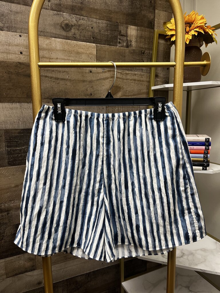 Vince Women's Painterly Stripe Pull On Shorts