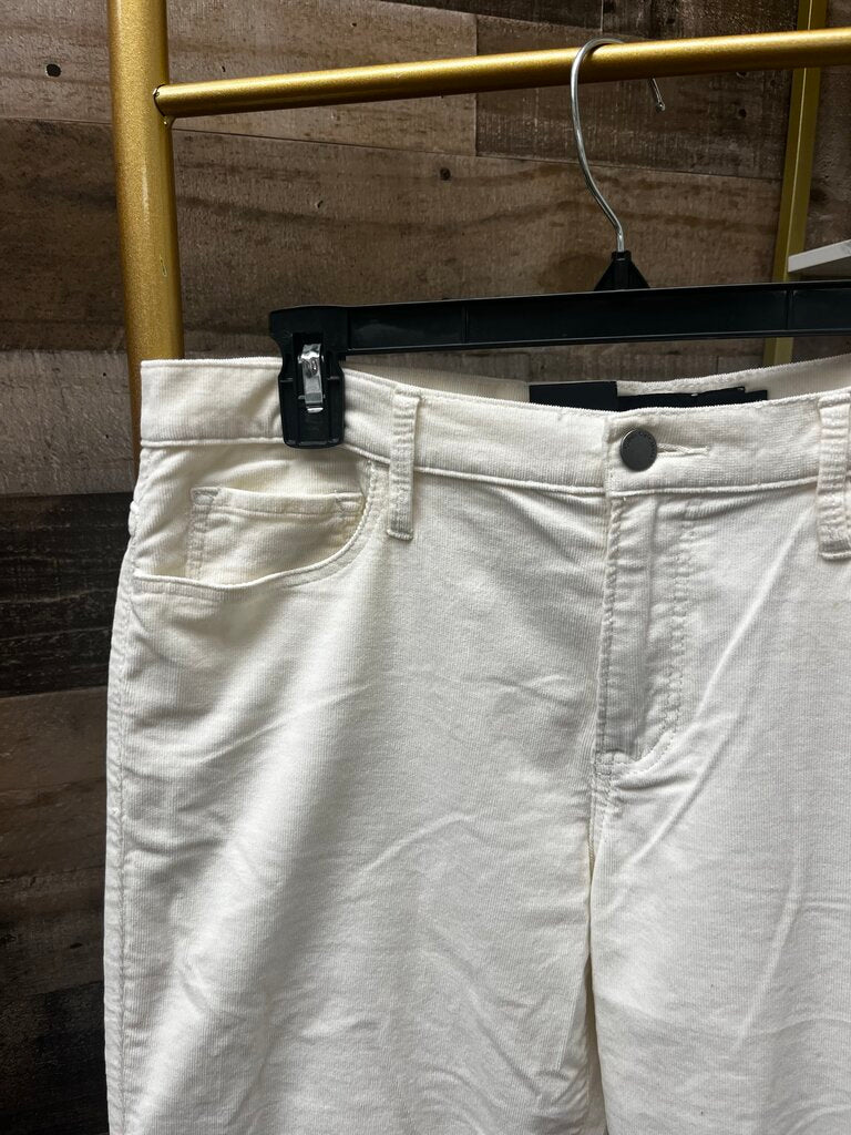 NWT Calvin Klein Straight Corduroy Jeans White