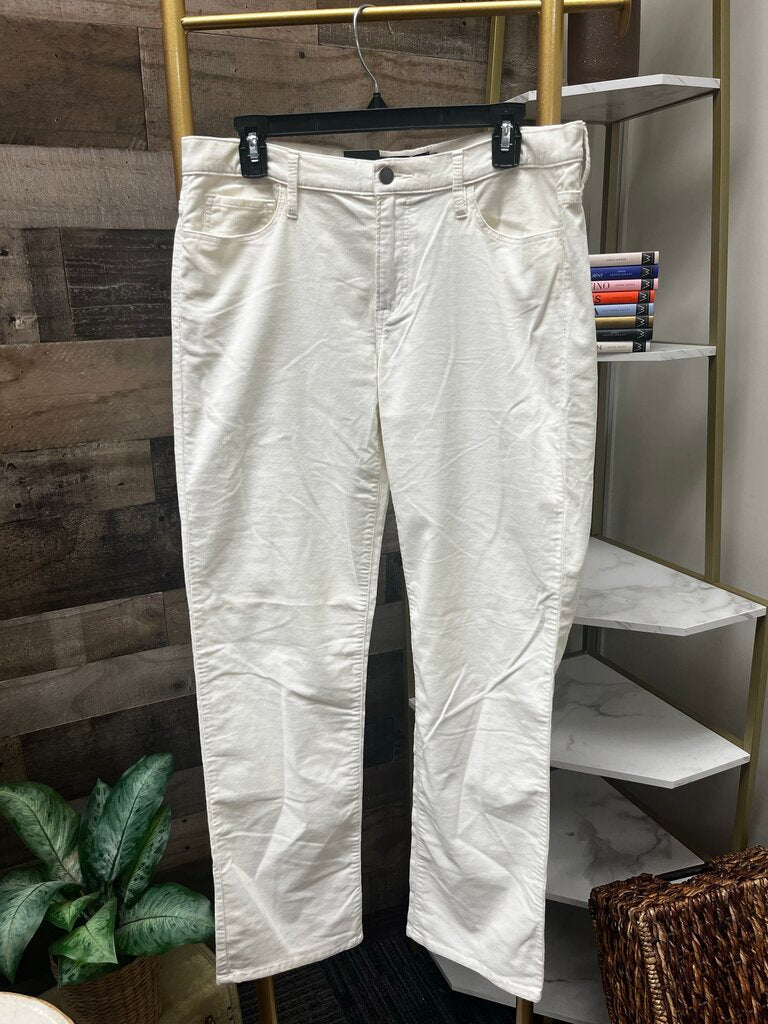 NWT Calvin Klein Straight Corduroy Jeans White