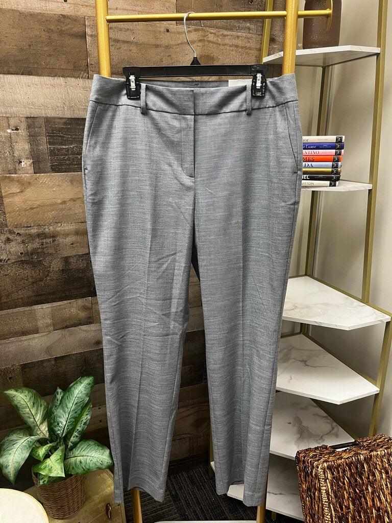 Ann Taylor Curvy Fit Straight Leg Grey Trousers