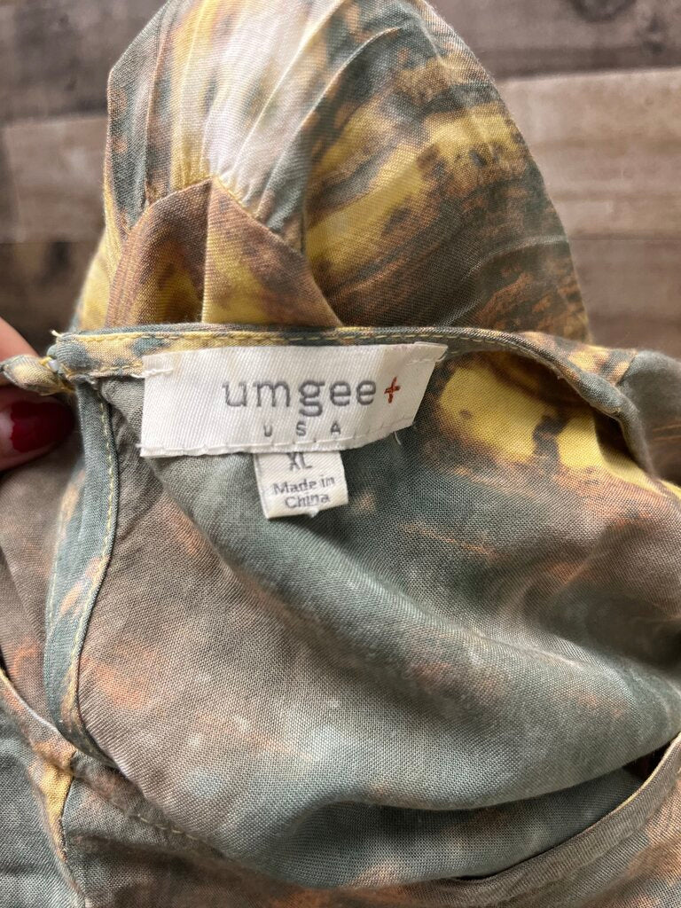 Umgee Shibori Tie Dye Babydoll Dress