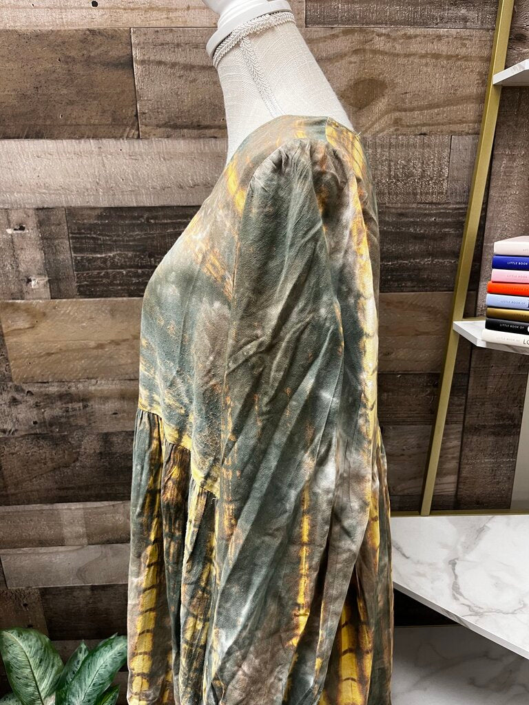 Umgee Shibori Tie Dye Babydoll Dress