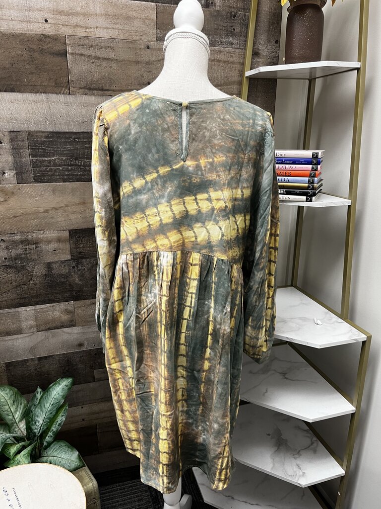 Umgee Shibori Tie Dye Babydoll Dress