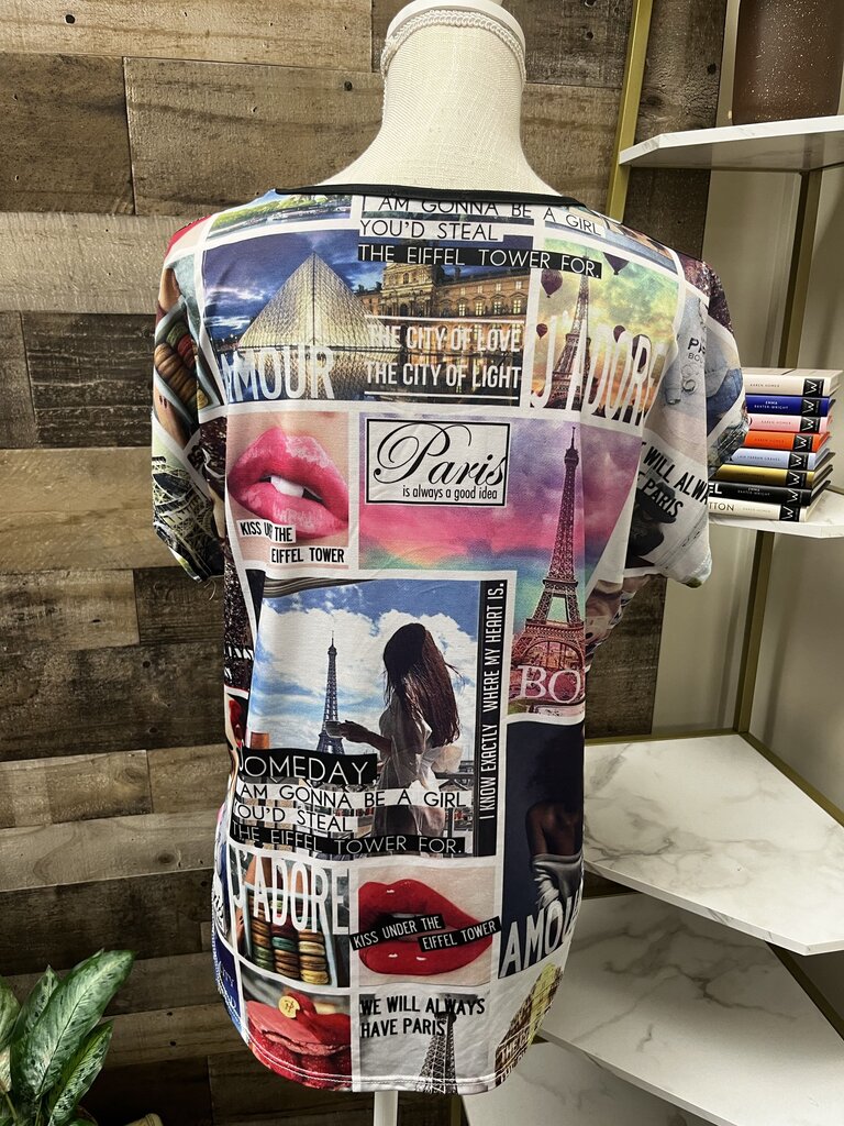 Love J USA Paris Graphic Tee