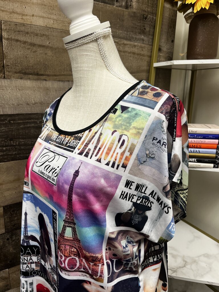 Love J USA Paris Graphic Tee