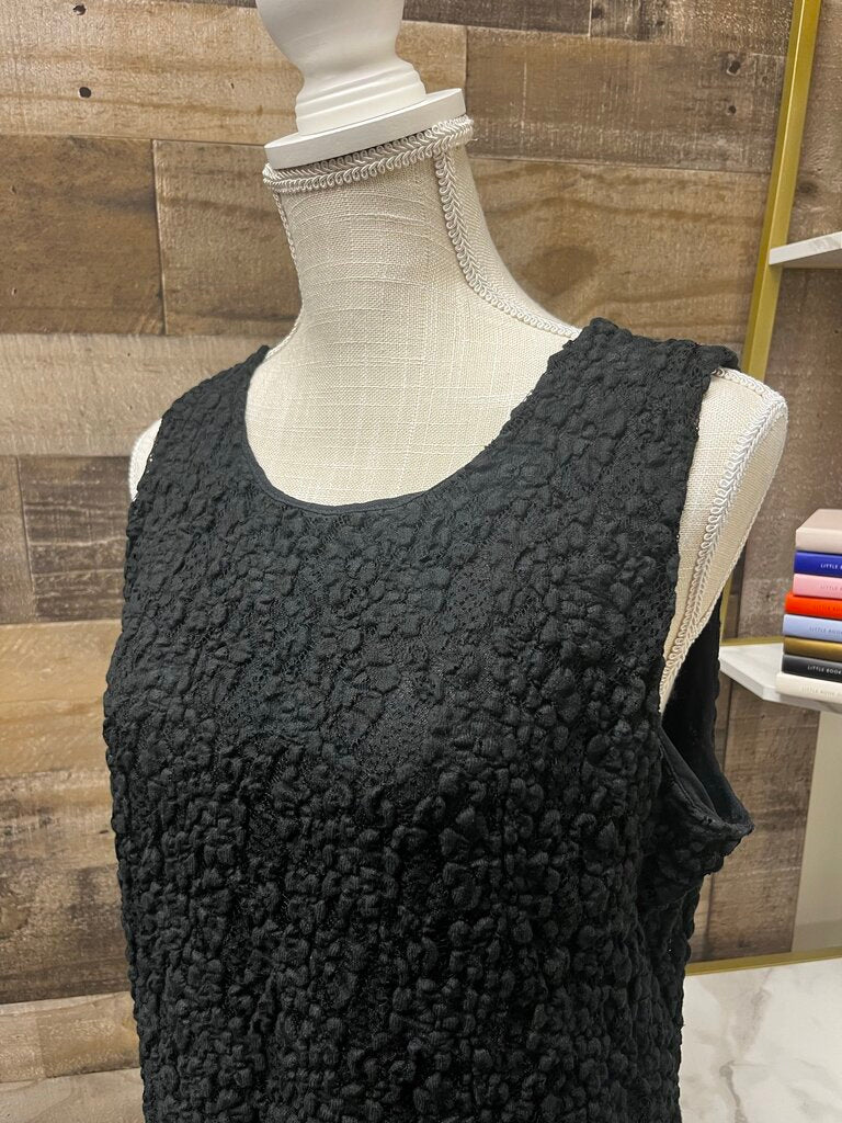 Chicos Women's Elegant Black Lace Sleeveless Top