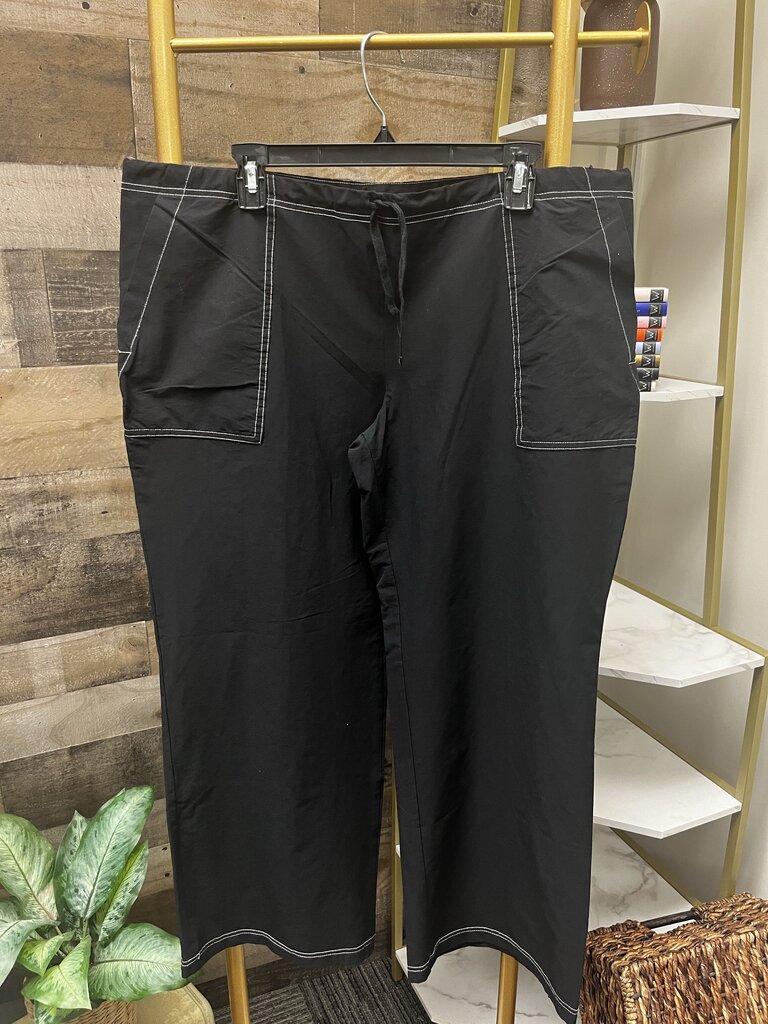 Freestyle by Danskin Black Nylon Athletic Pants Cropped