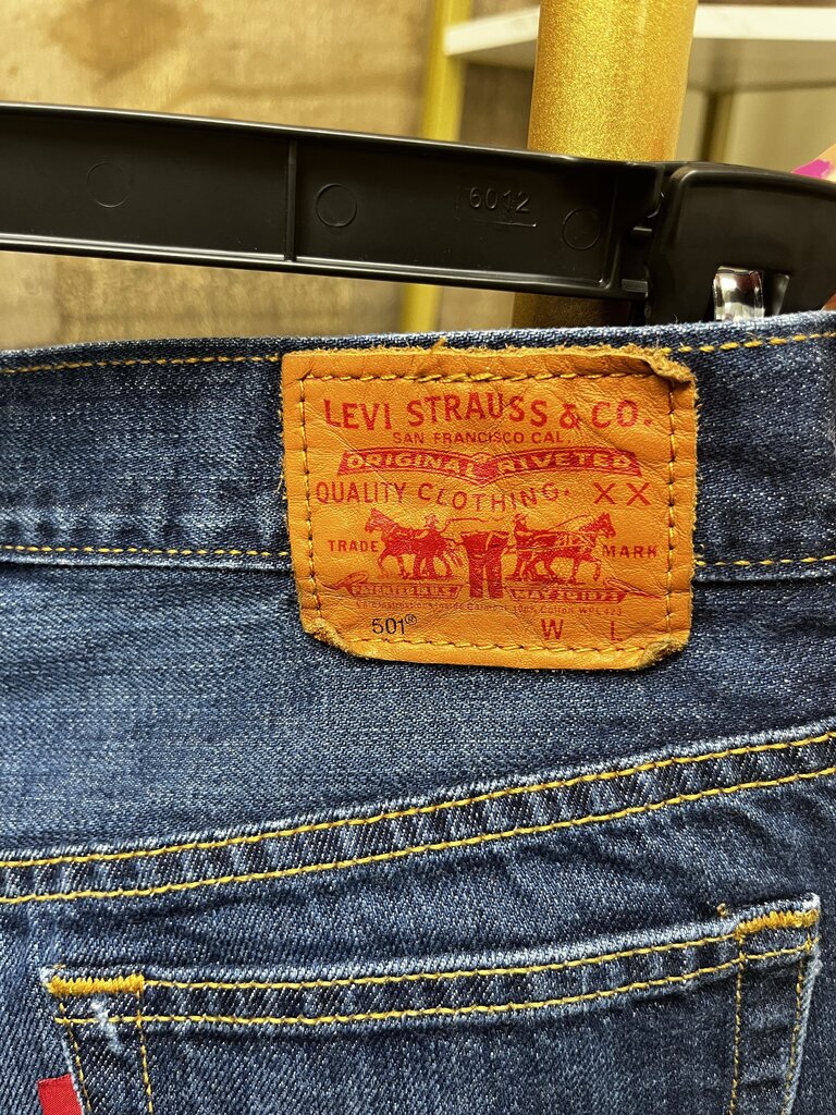 Levi's 501 Dark Wash Jean Shorts