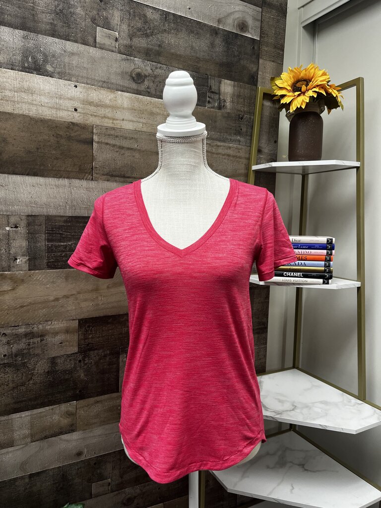 Lululemon What The Sport Short Sleeved Tee in Heathered Boom Juice