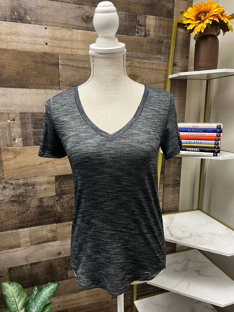 Lululemon What The Sport Short Sleeved Tee in Dark Heather Grey
