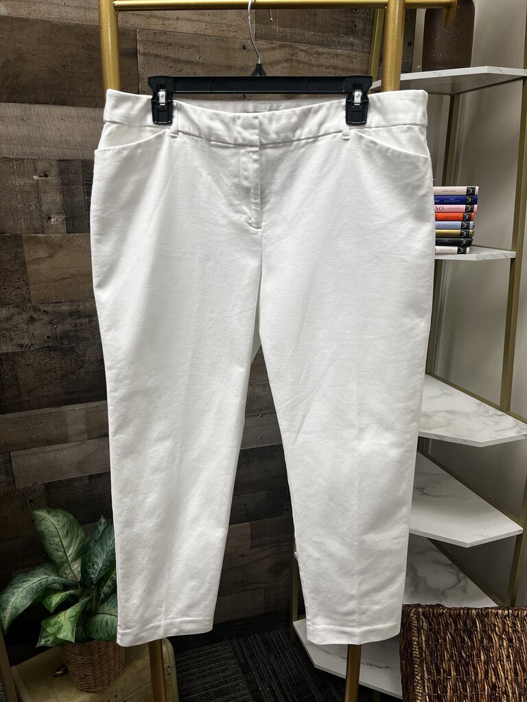 Liz Claiborne Career White Emma Classic Pant