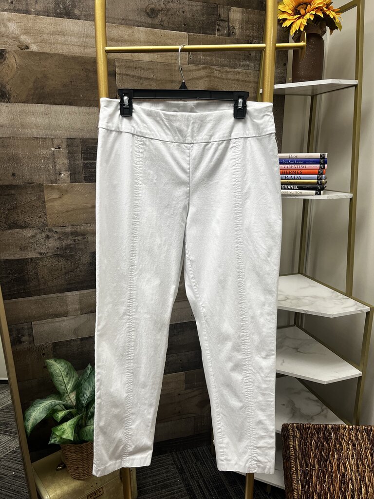 Zac & Rachel Pull On White Ankle Pants