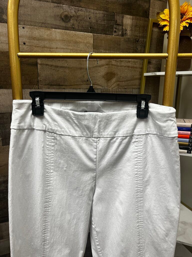 Zac & Rachel Pull On White Ankle Pants