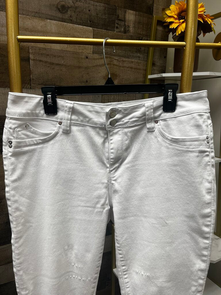 Royalty For Me White Ankle Jeans